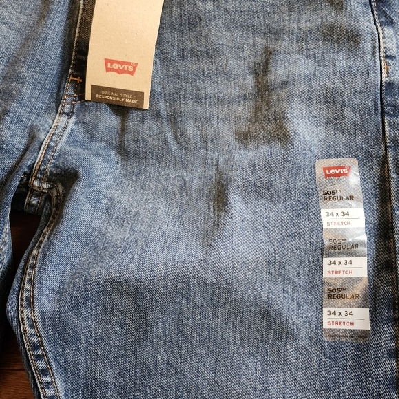 NWT Levi's 505 Men's Jeans Medium Wash Size 34x34 - Picture 6 of 8